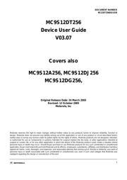 MC9S12DG256MPVE 数据规格书 1