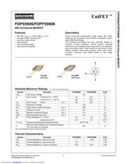 FDPF55N06 数据规格书 1