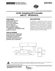 ADS7823E2K5G4 数据规格书 1