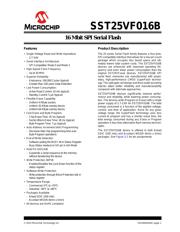 SST25VF512A-33-4I-SAE Datenblatt PDF