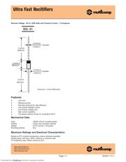 UF4005 Datenblatt PDF