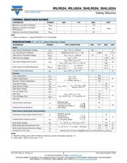 IRLU024PBF 数据规格书 2