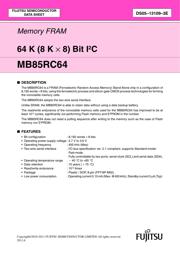 MB85RC64V 数据规格书 1