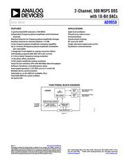 AD9958BCPZ-REEL7 Datenblatt PDF