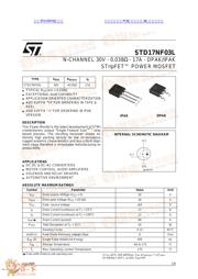 STD17NF03 数据规格书 1