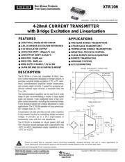 XTR106U2K5E4 datasheet.datasheet_page 1