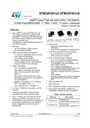 STM32F401RET6U 数据手册