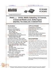 PCM1600 datasheet.datasheet_page 1