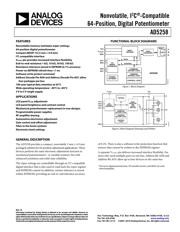 AD5258BRMZ10 datasheet.datasheet_page 1