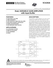 VCA2618YR datasheet.datasheet_page 1