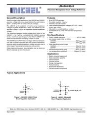 LM4041CIM3-ADJ/NOPB 数据规格书 1