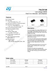 74LCX139TTR datasheet.datasheet_page 1