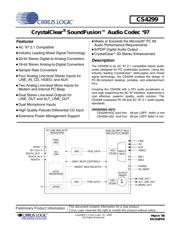 CS4299 datasheet.datasheet_page 1