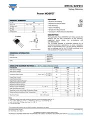 IRF610 Datenblatt PDF