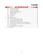 W25Q40BWZPIG 数据规格书 4