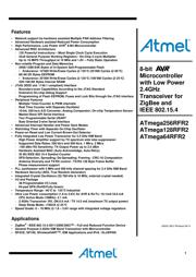 ATMEGA256RFR2-ZU Datenblatt PDF