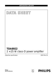 TDA8922 datasheet.datasheet_page 1