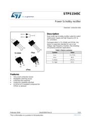 STPS1545CG-TR Datenblatt PDF