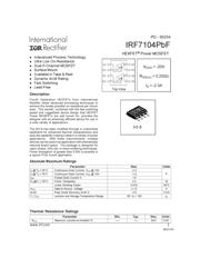 IRF7104PBF 数据手册