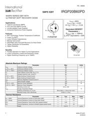 IRGP20B60PDPBF 数据规格书 1