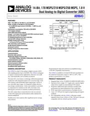 AD9643BCPZ-170 Datenblatt PDF