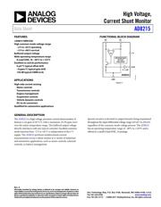 AD8215YRZ-R7 Datenblatt PDF