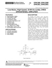 OPA301AIDRG4 datasheet.datasheet_page 1