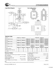 CY7C425-10JXCT 数据规格书 2