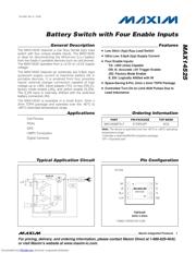 MAX14525 数据规格书 1