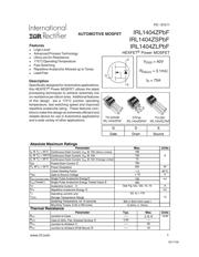 IRL1404ZSPBF Datenblatt PDF