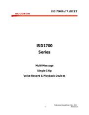 ISD1760EY datasheet.datasheet_page 1