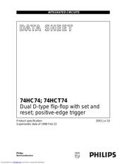 74HCT74D,653 Datenblatt PDF