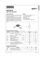 FQP22P10 datasheet.datasheet_page 1