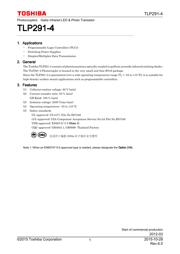 TLP291-4(GB,E(T datasheet.datasheet_page 1