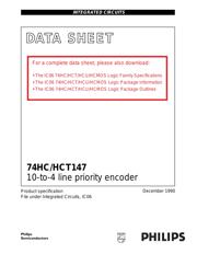 74HC147N Datenblatt PDF
