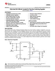 LM34919EVAL 数据规格书 1