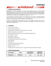 W9425G6JB-5I TR datasheet.datasheet_page 4