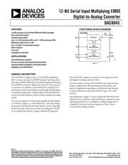 DAC8043GPZ 数据规格书 1