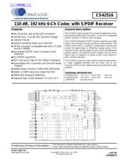 CS42516 datasheet.datasheet_page 1