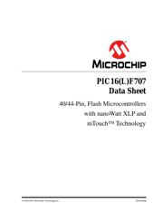 PIC16F707-I/MV Datenblatt PDF