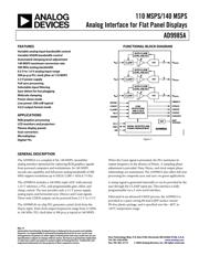 AD9985A/PCBZ datasheet.datasheet_page 1