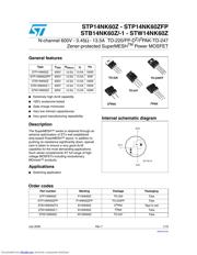 STW14NK60Z datasheet.datasheet_page 1