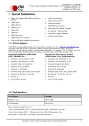 FT232HL-REEL 数据规格书 2