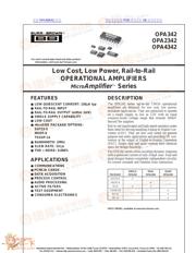 OPA342NA datasheet.datasheet_page 1