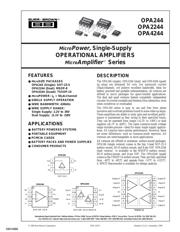 OPA244NA/3K Datenblatt PDF