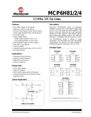 MCP6H82T-E/MNY 数据规格书 1