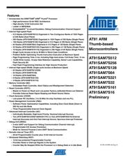 AT91SAM7S64C-AU 数据手册