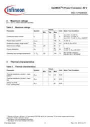 BSC117N08NS5 数据规格书 4