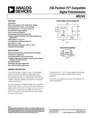 AD5245BRJZ50-R2 Datenblatt PDF