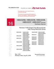 HD64F2238BFA13 datasheet.datasheet_page 1